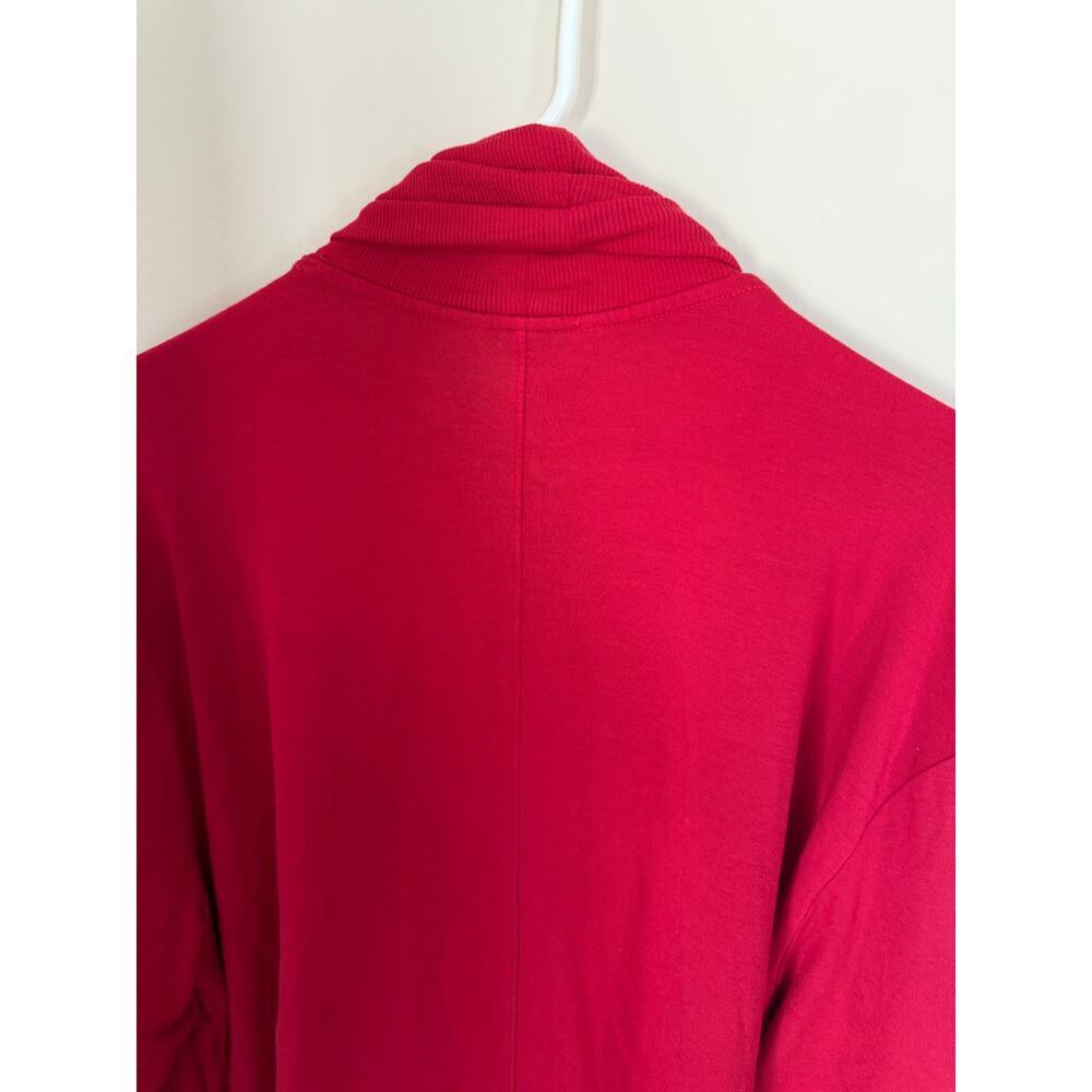 Athleta Pranayama Red Wrap Cardigan Athlesuire Activewear Loungewear- Size 1X - Picture 8 of 8